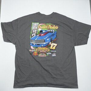 Gildan Heavy Cotton T-Shirt Men Size 2XL Gray ''Southern Bracket Final 2017''